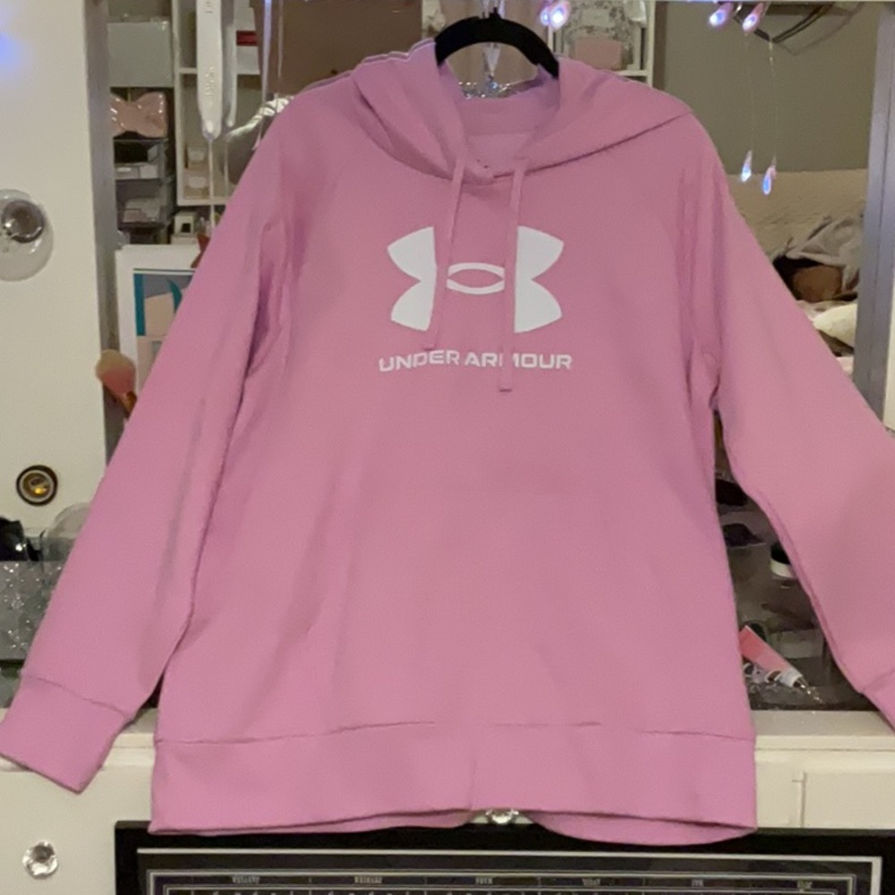 Under Armour Light Pink/Purple  Hoodie Size 1X - Picture 2 of 6